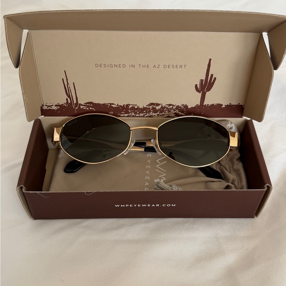 Gold and Black Sunglasses